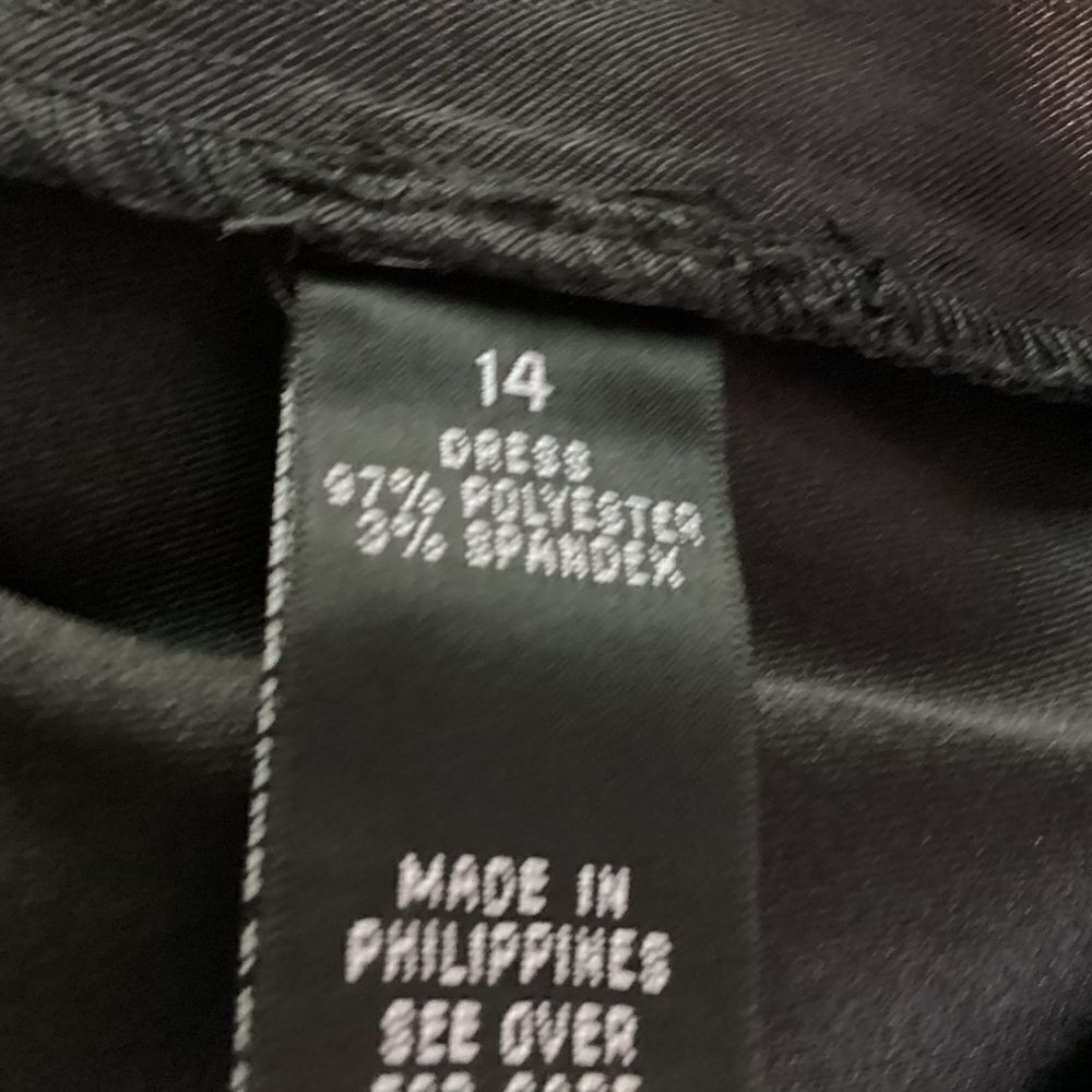 Nwot. Abstudio Women’s Size 14 Sleeveless Black Dress — image 8 of 8